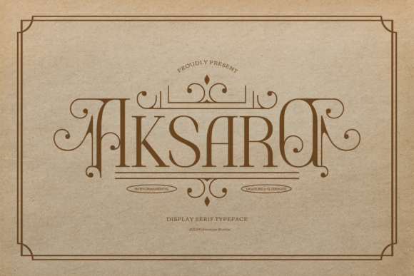 Aksaro Display Serif Typeface for Timeless Design