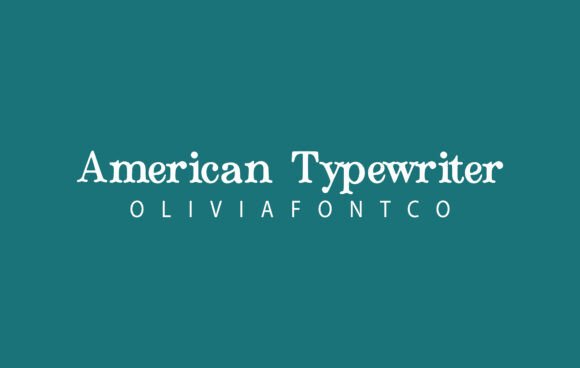 American Typewriter Font for Handmade Elegance