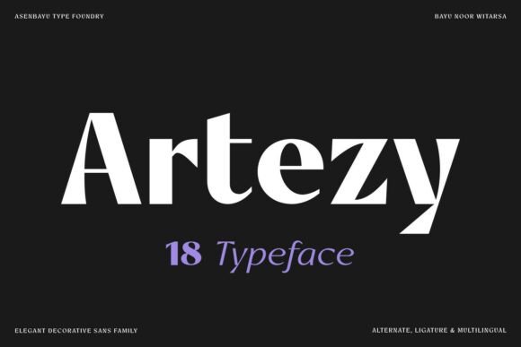 Artezy: A Sophisticated Sans Serif Font for Editorial Design