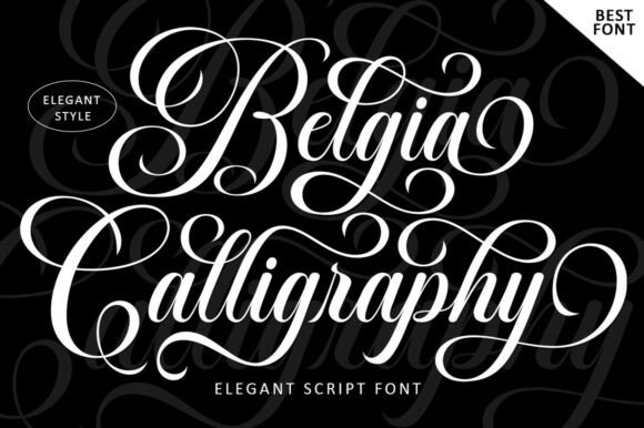 Belgia Calligraphy: A Luxurious Script Font for Handmade Creations