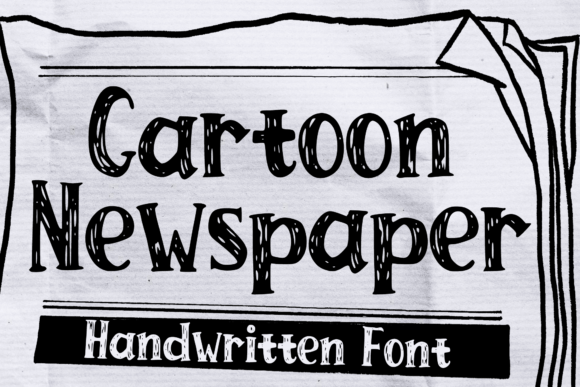 Cartoon Newspaper Font for Playful Editorial Design