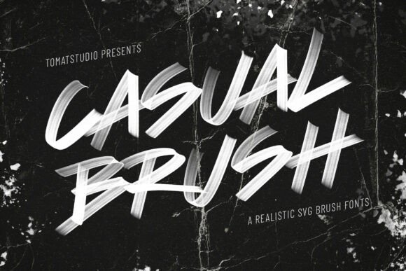 Casualbrush: A Bold Brush Font for Creative Branding
