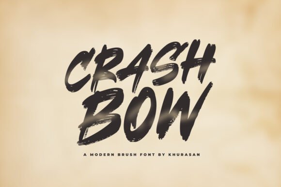 Crashbow: A Modern Brush Font for Polished Branding