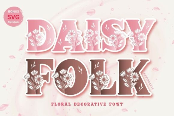 Daisyfolk: A Romantic Font for Spring and Wedding Designs