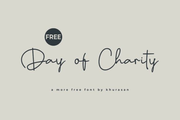 Days of Charity: A Handwritten Script Font for Crafters and Creators