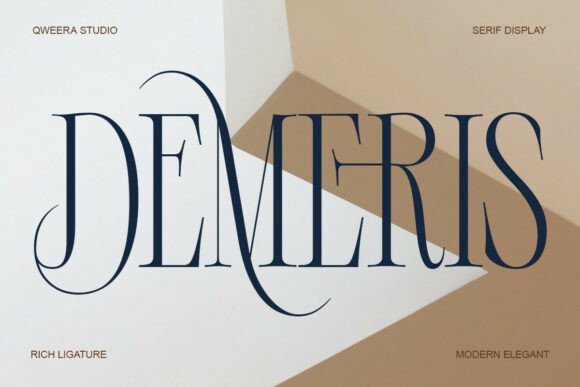 Demeris Serif Font for Elegant Editorial Design