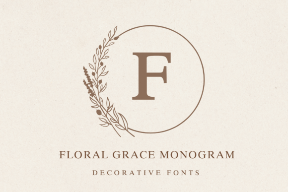 Floral Grace Monogram: Elevate Your Brand with Elegant Typography