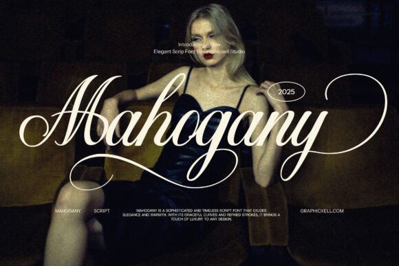 Mahogany: Elevate Your Brand with a Luxurious Script Font