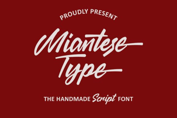 Miantese Script Font for Handmade Creations