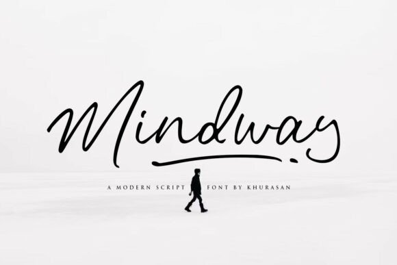 Mindway: A Modern Handwritten Script Font for Creative Projects