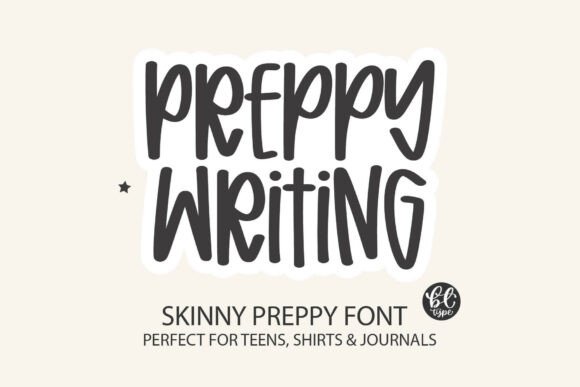 Preppy Writing: A Trendy Script Font for Modern Campaigns
