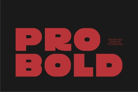 Pro Bold: A Modern Sans Serif Font for Crafters and Designers