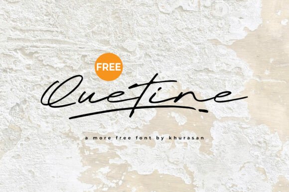 Quetine: A Handwritten Font for Modern Editorial Design