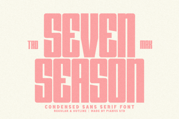 Seven Season: A Bold Sans Serif Font for Retro-Inspired Design