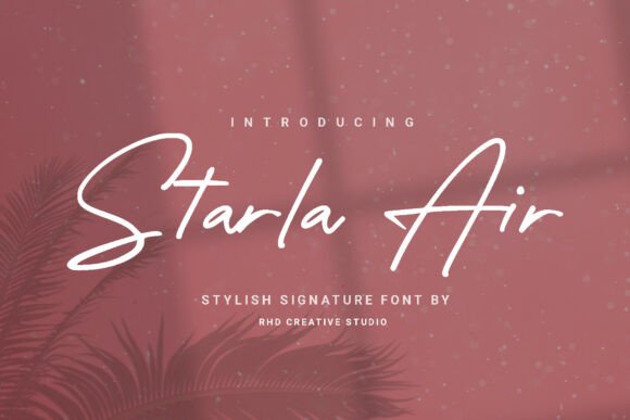 Starla Air: A Delicate Handwritten Font for Elegant Web Design
