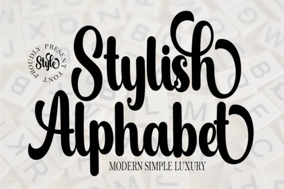 Stylish Alphabet: A Feminine Script Font for Elegant Typography