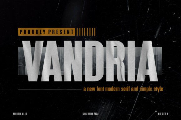 Vandria: A Modern Sans Serif Font for Branding Projects