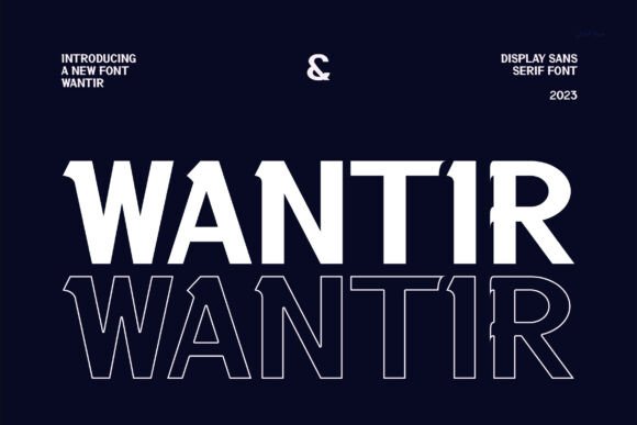 Wantir – A Modern Sans Serif Font for Web Design