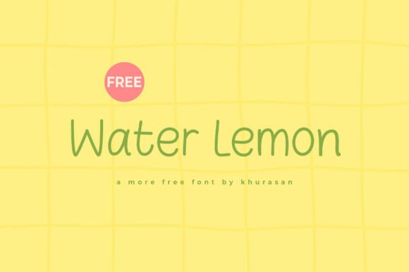 Water Lemon: A Modern Handwritten Font for Editorial Design